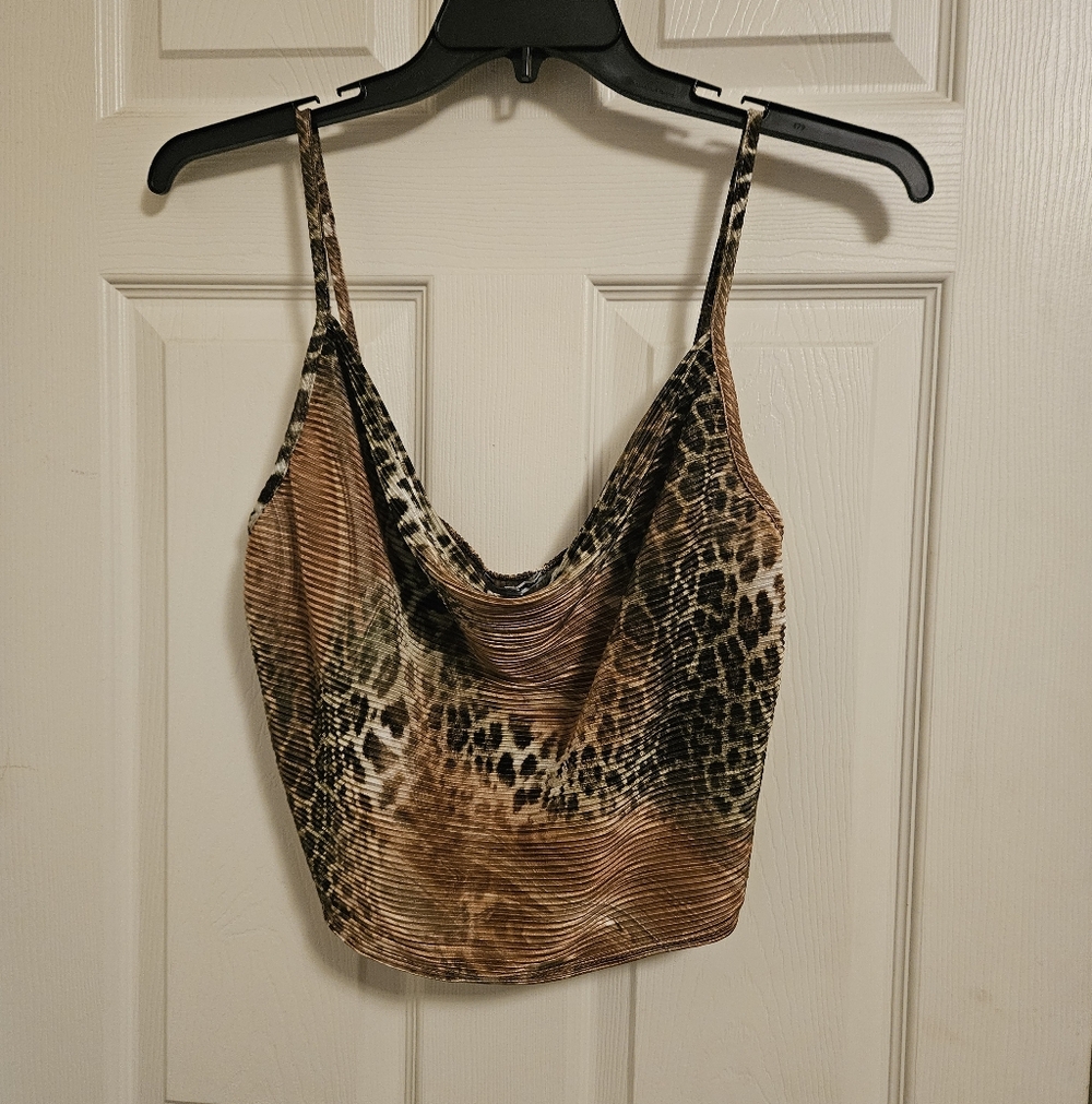 Leopard Print Crop Top